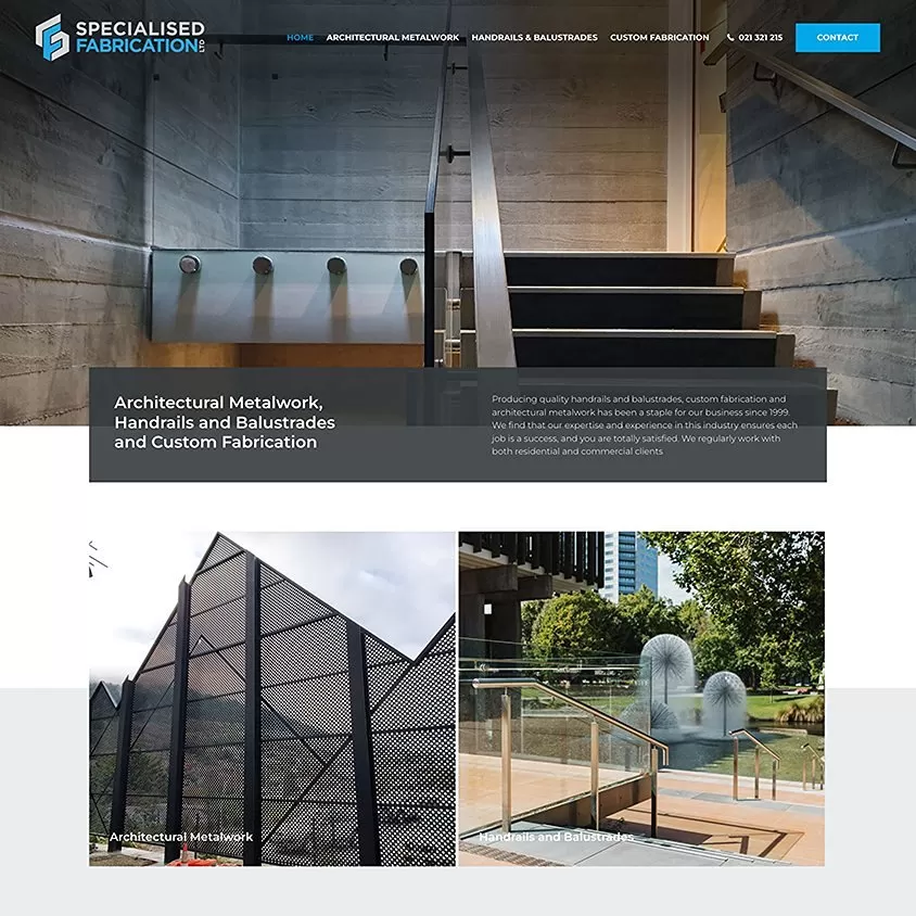 specialised fabrication web design christchurch