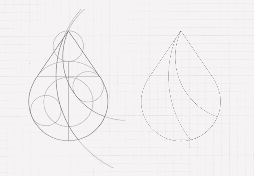 aquacare logo design sketch