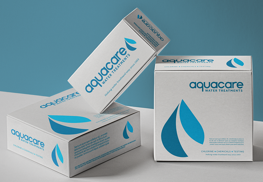 aquacare christchurch graphic design