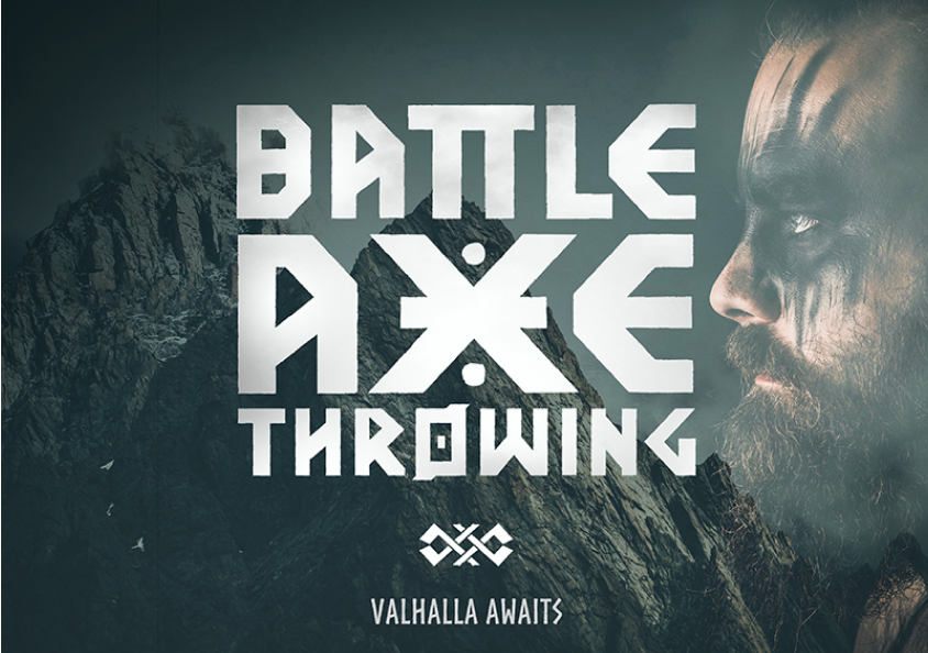 battle axe throwing logo design