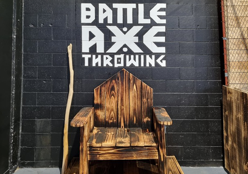 battle axe throwing christchurch logo design
