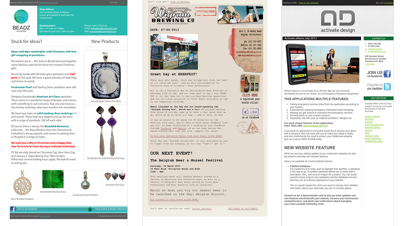 Email Newsletter Examples