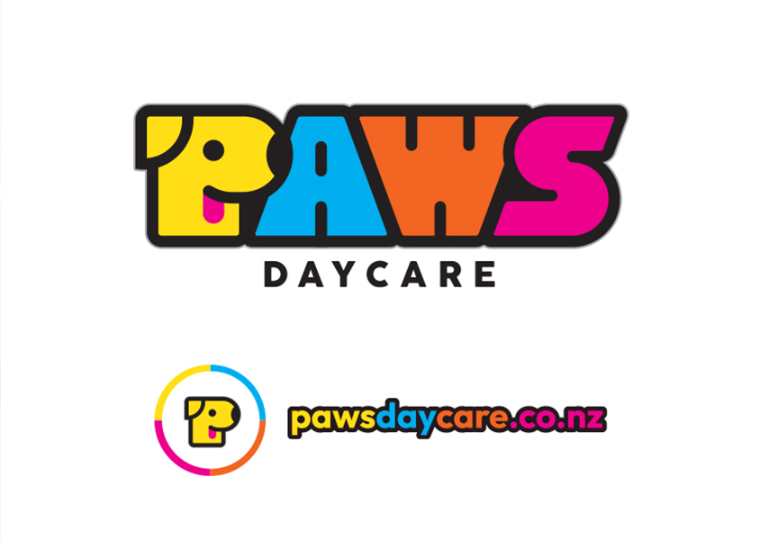 paws daycare logo design
