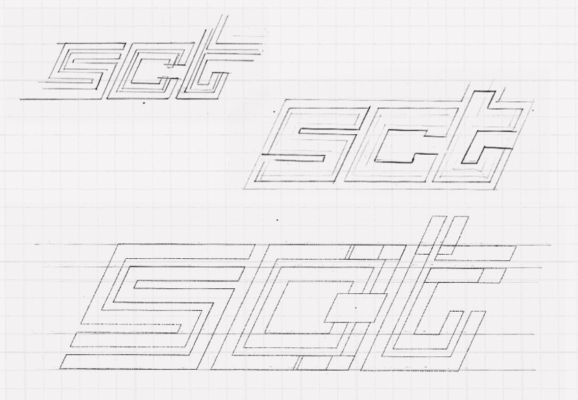 southern cutting technology logo design sketch