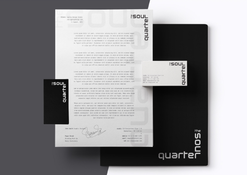the soul quarter logo design presentation
