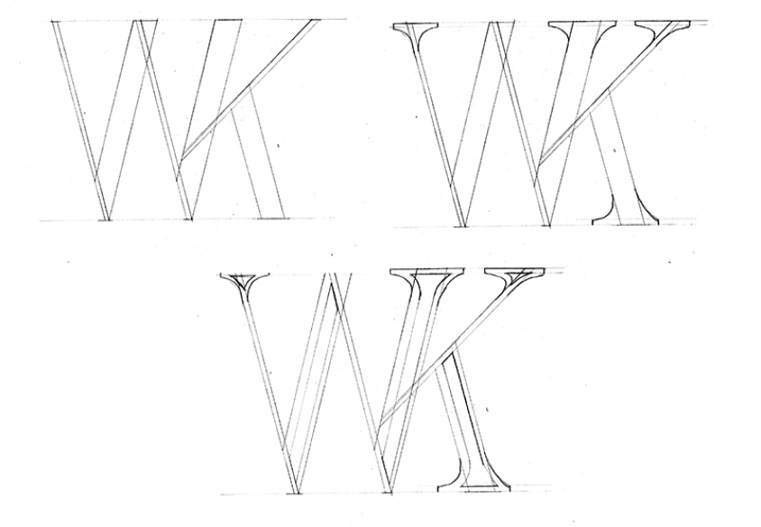 wilcox & king logo sketches