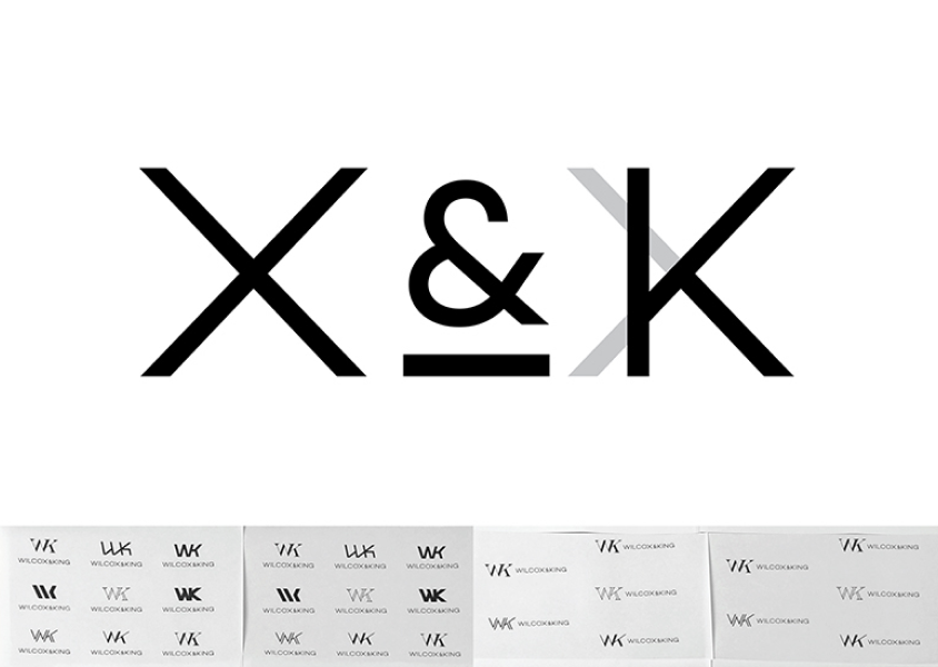 wilcox & king logo design sketches