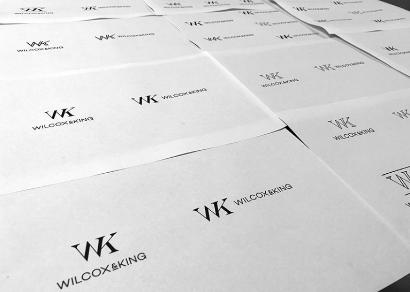 wilcox & king logo design work